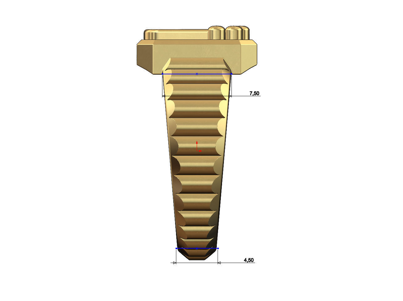  Печатка Rolex с прямоугольным дизайном